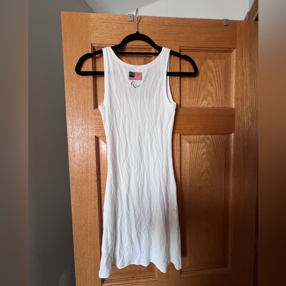 NWOT Skims Olympic Capsule Tank Dress White Ribbed Medium - Picture 5 of 5